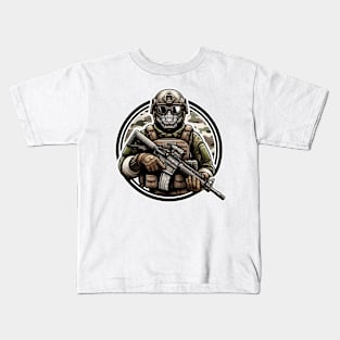 Tactical Crocodile Operator Kids T-Shirt